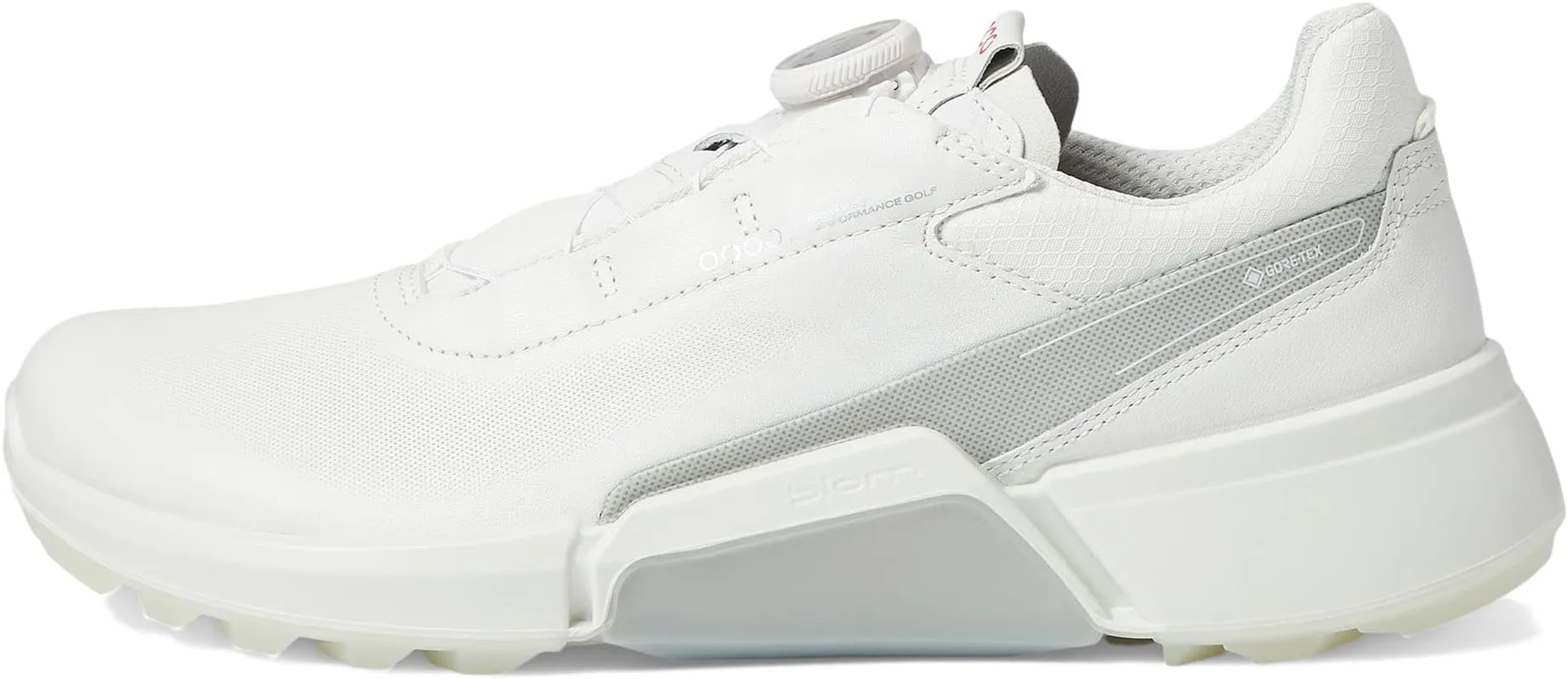 Biom H4 Boa GORE-TEX Waterproof Golf Hybrid Golf Shoes ECCO, White/Concrete Steer Steer Leather/Synthetic