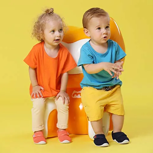 BMCiTYBM Baby Sneakers Girl Boy Tennis Shoes First Walker Shoes 12-18 Months Orange