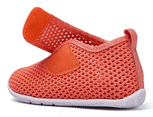 BMCiTYBM Baby Sneakers Girl Boy Tennis Shoes First Walker Shoes 12-18 Months Orange