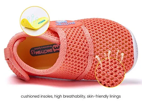 BMCiTYBM Baby Sneakers Girl Boy Tennis Shoes First Walker Shoes 12-18 Months Orange