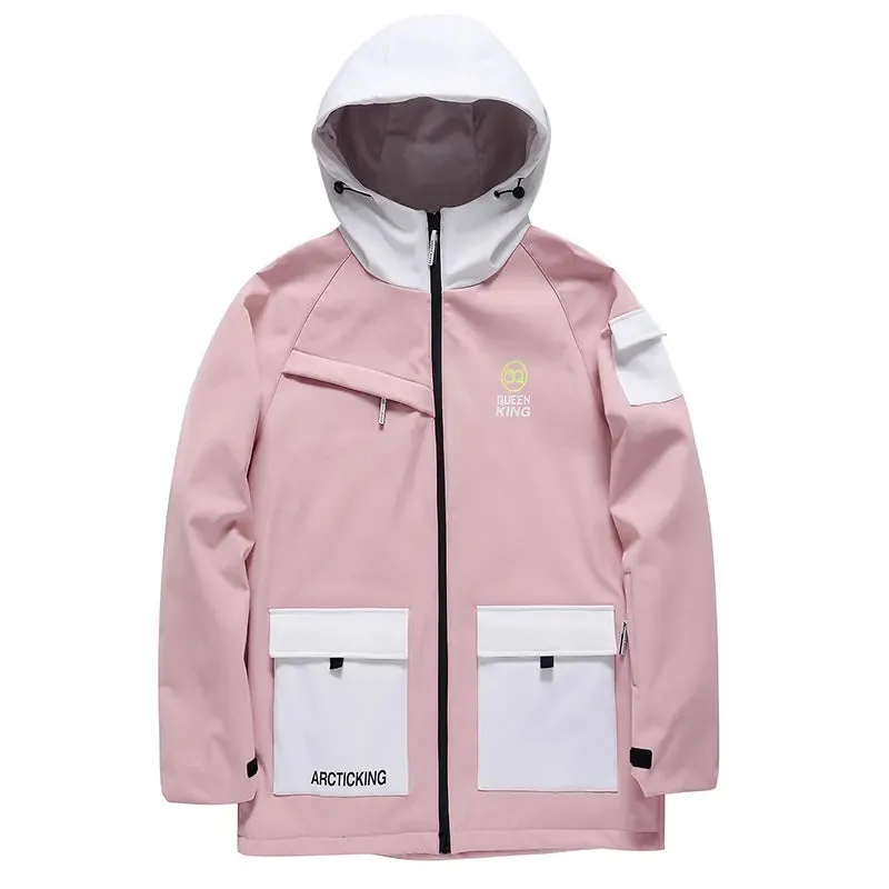 Casual Men Ski Insulated Cargo Jacket High Quality Ski Coat 