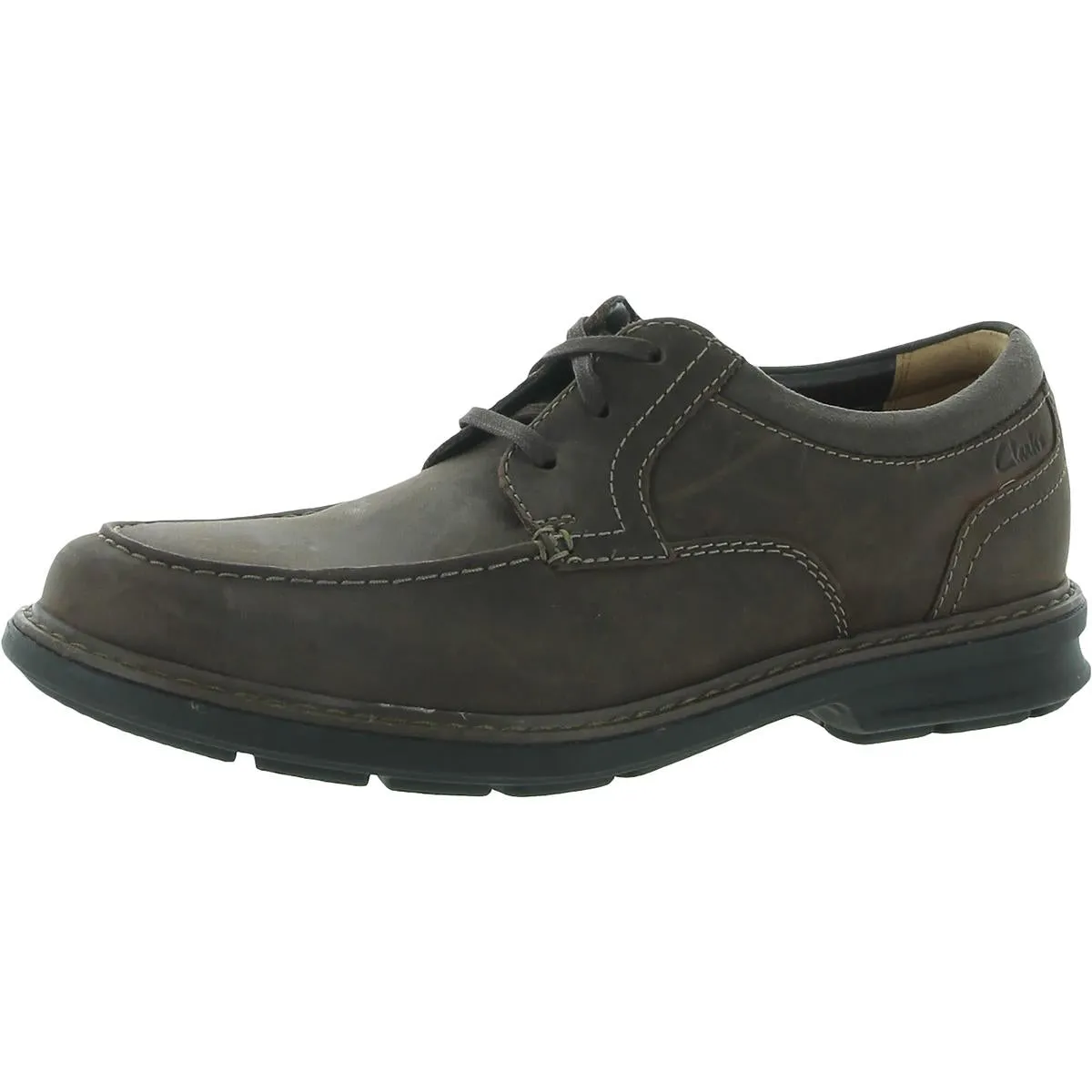 Clarks Mens Rendell Walk   Leather Lace-Up Oxfords