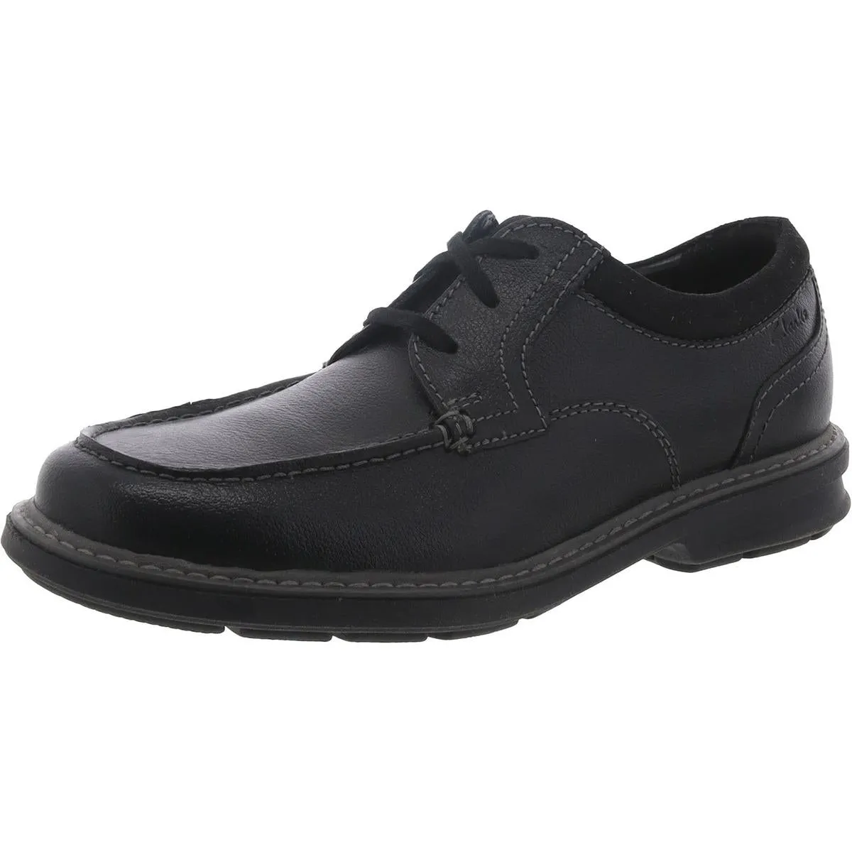 Clarks Mens Rendell Walk   Leather Lace-Up Oxfords