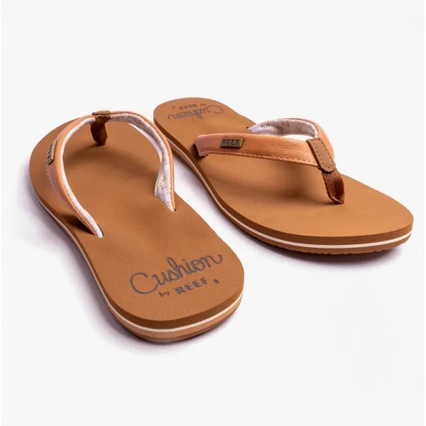 CUSHION SANDS Ladies Flip-Flops Natural