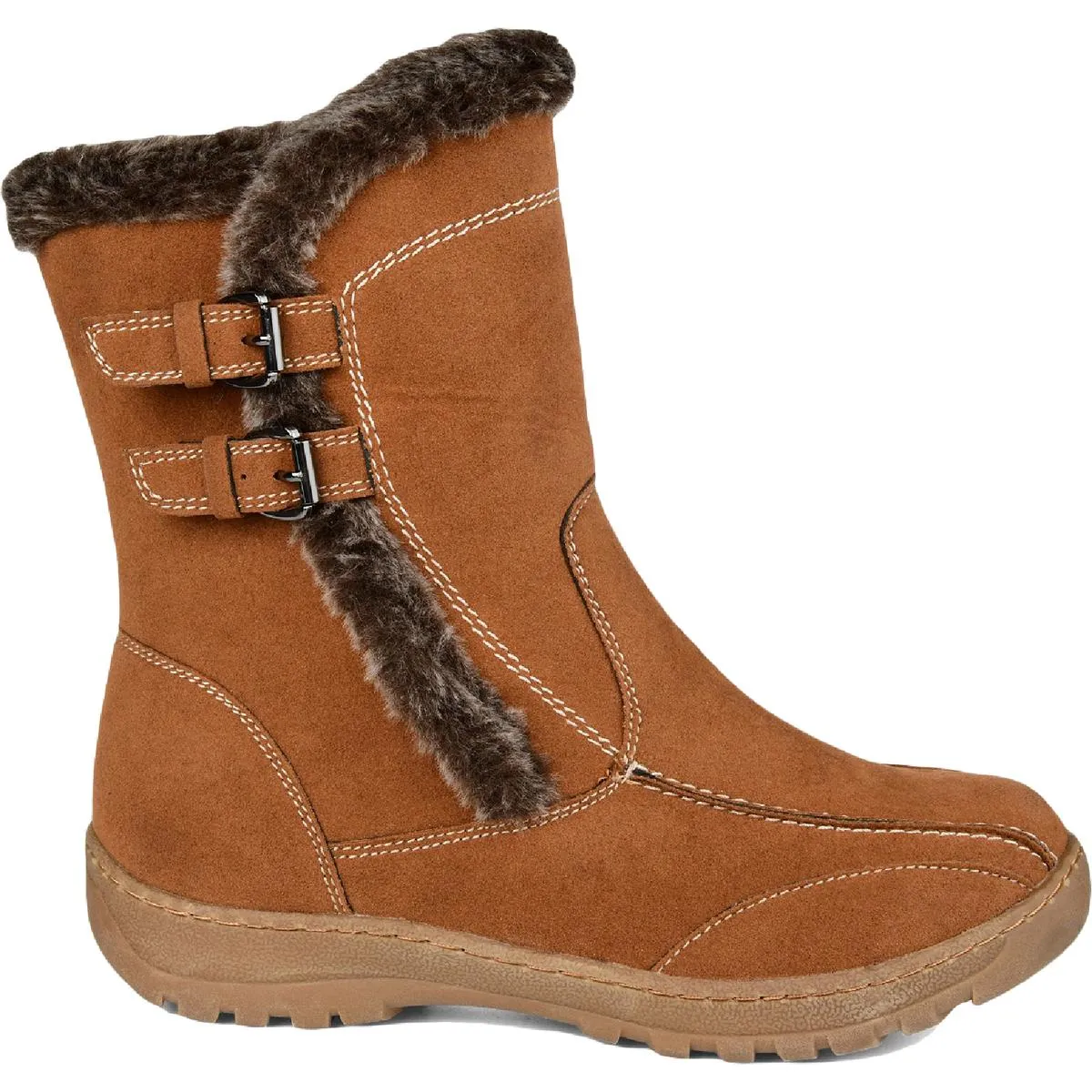 Journee Collection Womens Takani Faux Fur Lined Cold Weather Booties