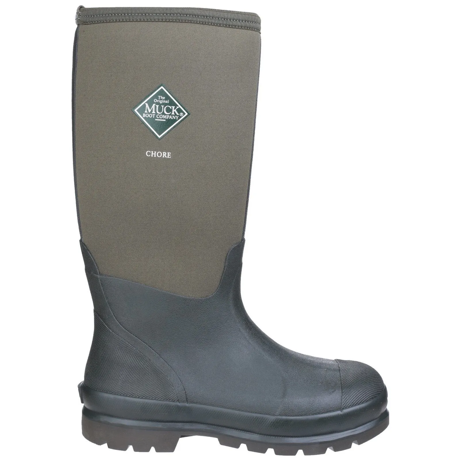 Muck Boots Chore Classic Safety Wellington | Triple Rubber Toe Reinforcement - Moss Green