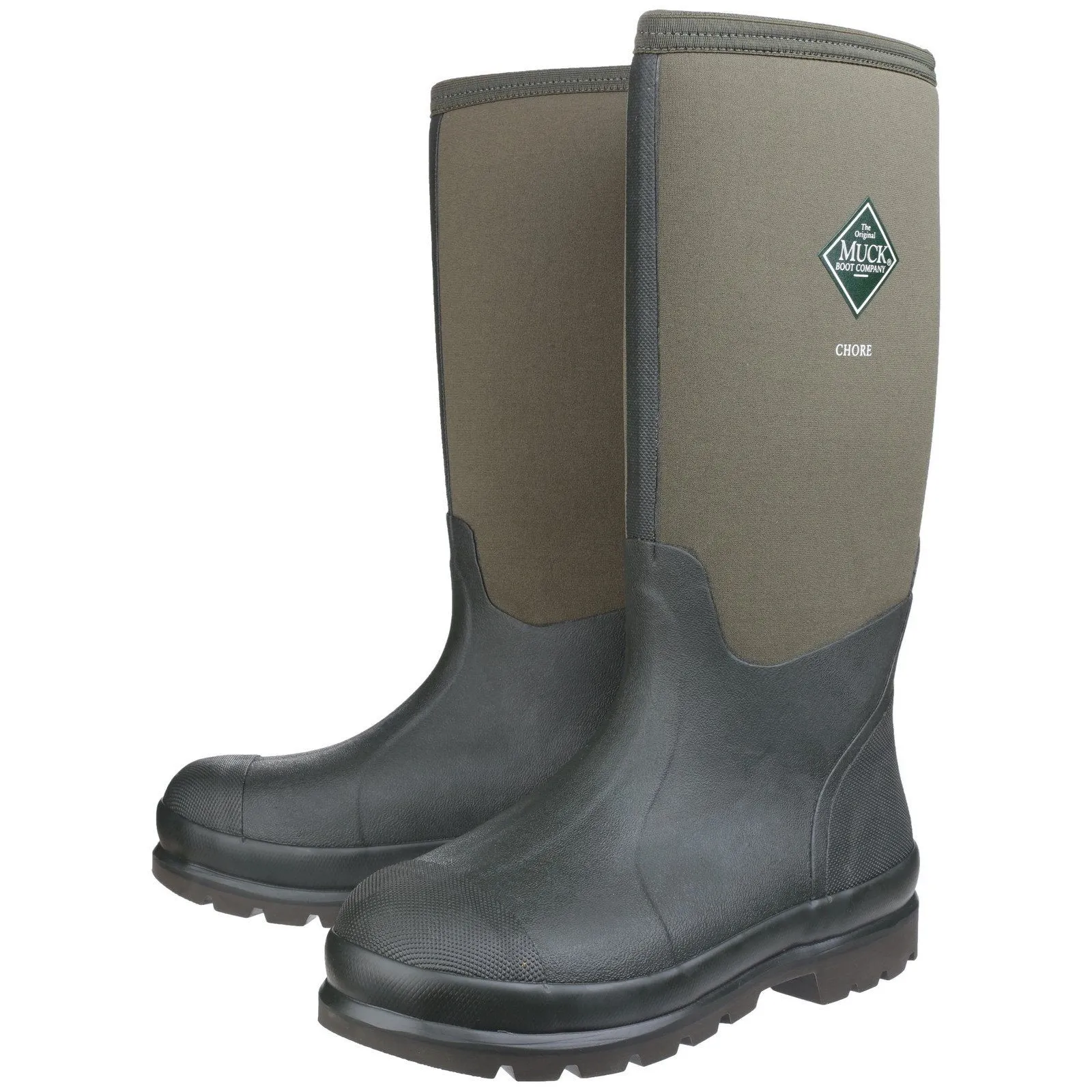 Muck Boots Chore Classic Safety Wellington | Triple Rubber Toe Reinforcement - Moss Green