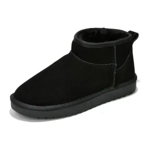 Project Cloud 100% Genuine Suede Snow Boots - Ankle Boots for Women (Hippy)